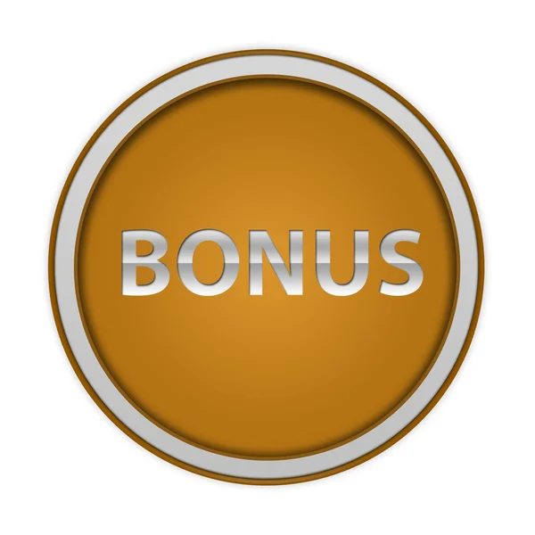 Bonus circular icon on white background — Stock Photo, Image