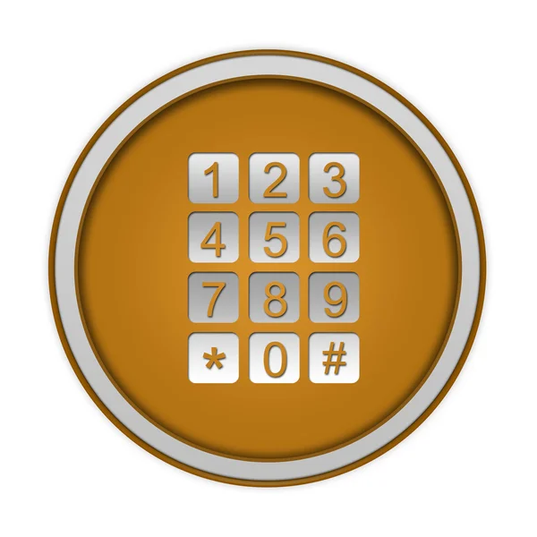 Calls circular icon on white background — Stock Photo, Image