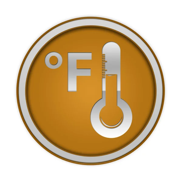 Fahrenheit circular icon on white background — Stock Photo, Image