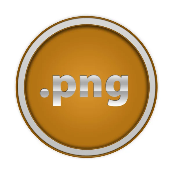 .png ícone circular no fundo branco — Fotografia de Stock