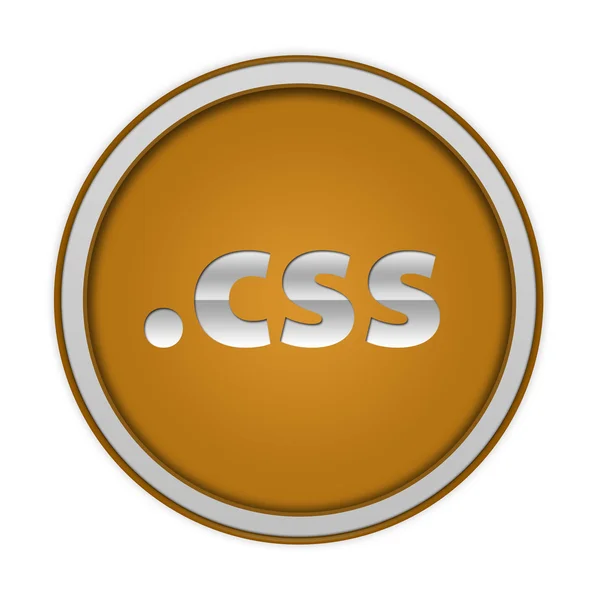 .CSS circulaire pictogram op witte achtergrond — Stockfoto