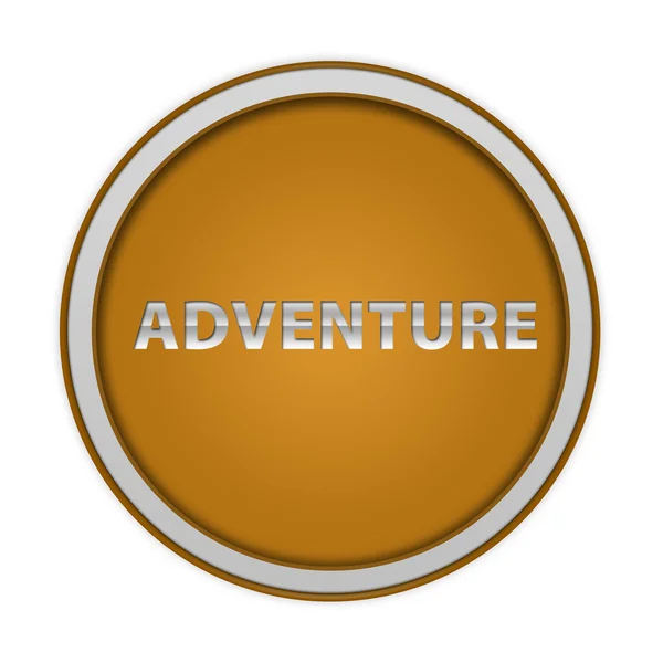 Adventure circular icon on white background — Stock Photo, Image
