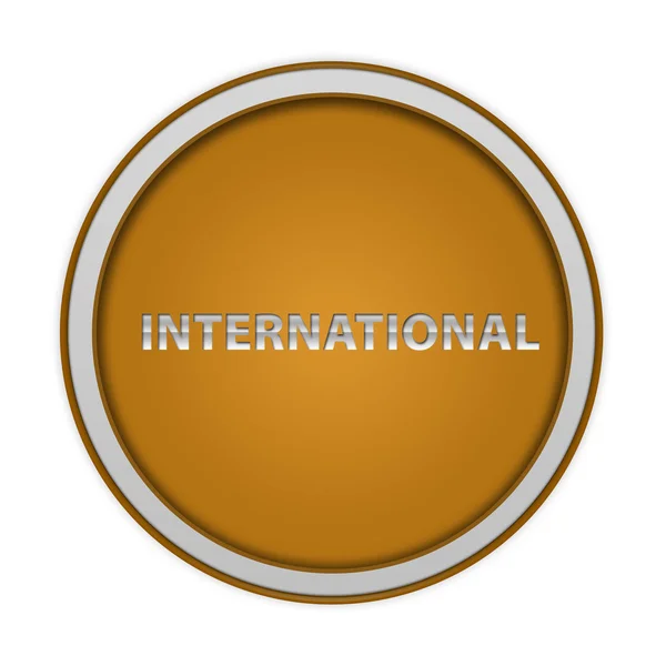 Beyaz arka plan üzerinde uluslararası dairesel simgesi — Stok fotoğraf