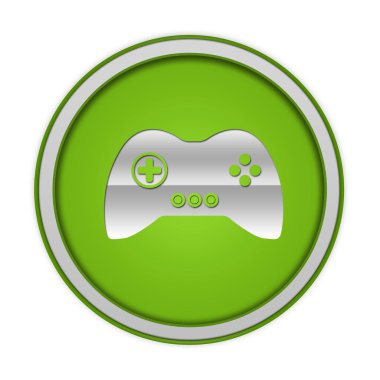 Beyaz arka planda oyunun dairesel simgesi