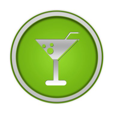 Beyaz arka plan üzerinde içki dairesel simgesi