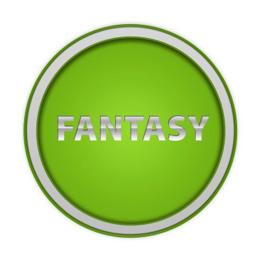 Beyaz arka plan üzerinde fantezi dairesel simgesi