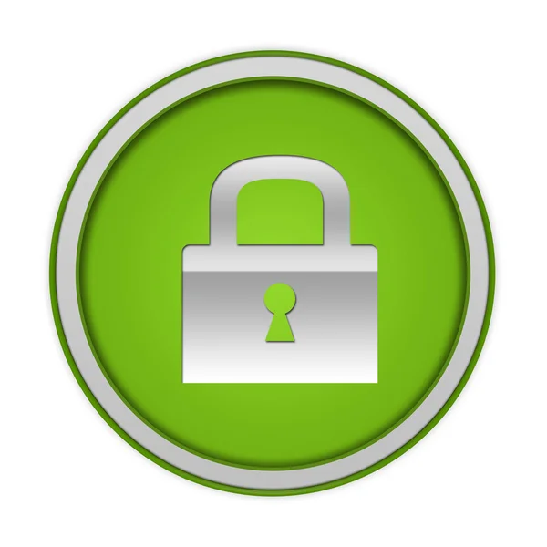 Protect circular icon on white background — Stock Photo, Image