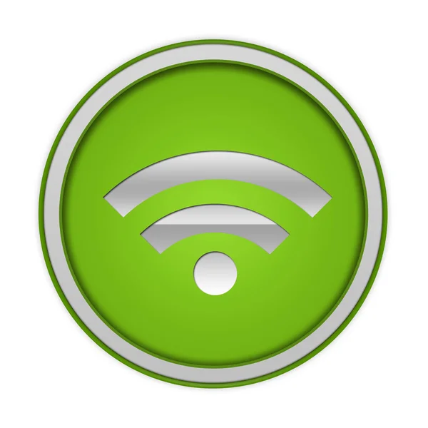 Signal circular icon on white background — Stock Photo, Image