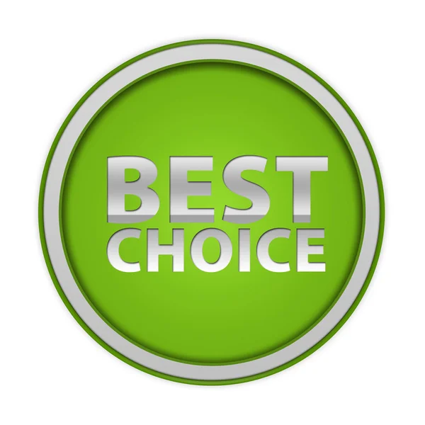 Best choice circular icon on white background — Stock Photo, Image
