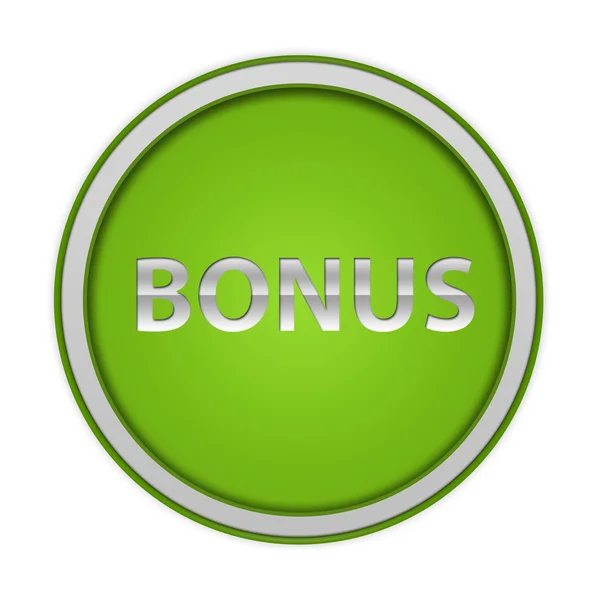 Bonus circular icon on white background — Stock Photo, Image