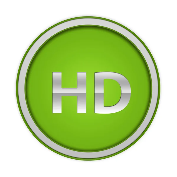 Icono circular HD sobre fondo blanco —  Fotos de Stock