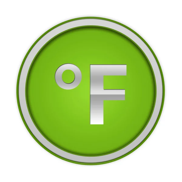 Fahrenheit circular icon on white background — Stock Photo, Image