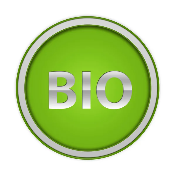 Bio circulaire pictogram op witte achtergrond — Stockfoto