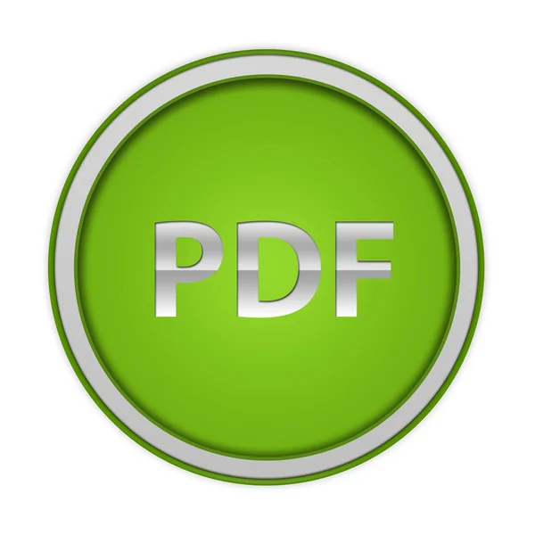 PDF-circulaire pictogram op witte achtergrond — Stockfoto