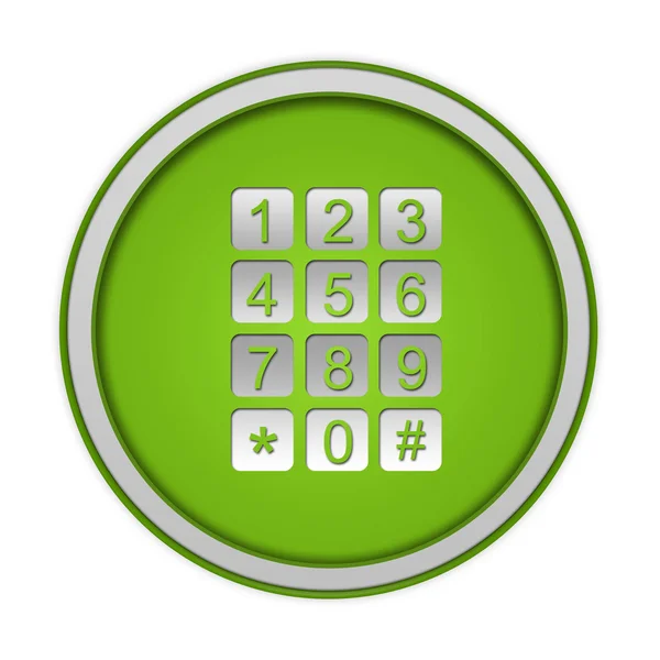 Calls circular icon on white background — Stock Photo, Image