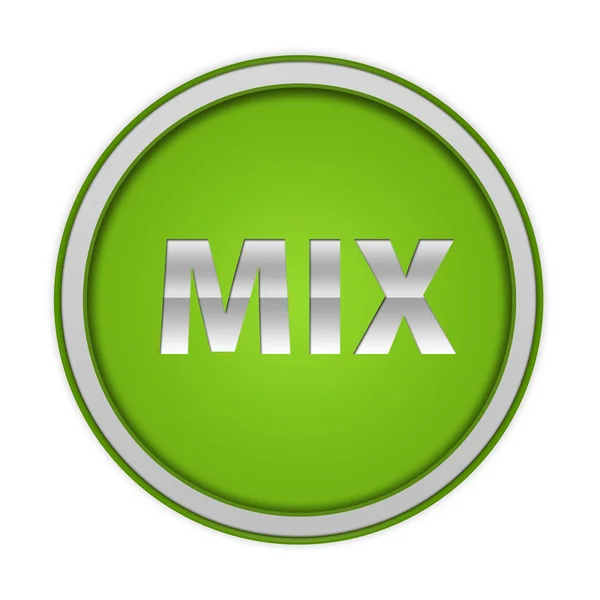 Mix icona circolare su sfondo bianco — Foto Stock