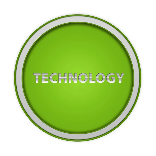 Technology circular icon on white background — Stock Photo, Image