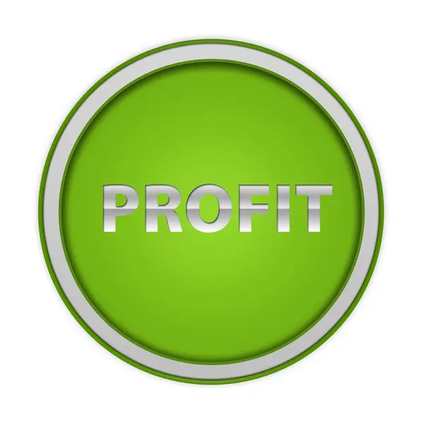 Profit circular icon on white background — Stock Photo, Image