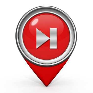 beyaz zemin üzerinde bir sonraki işaretçi simgesi