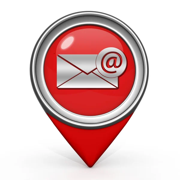 Email pointer icon on white background — Stock Photo, Image