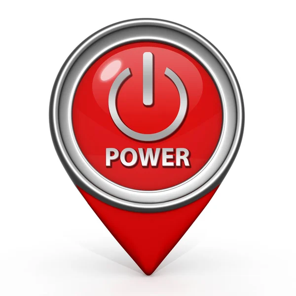 Power pointer icon on white background — Stock Photo, Image