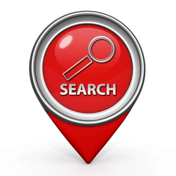 Search pointer icon on white background — Stock Photo, Image