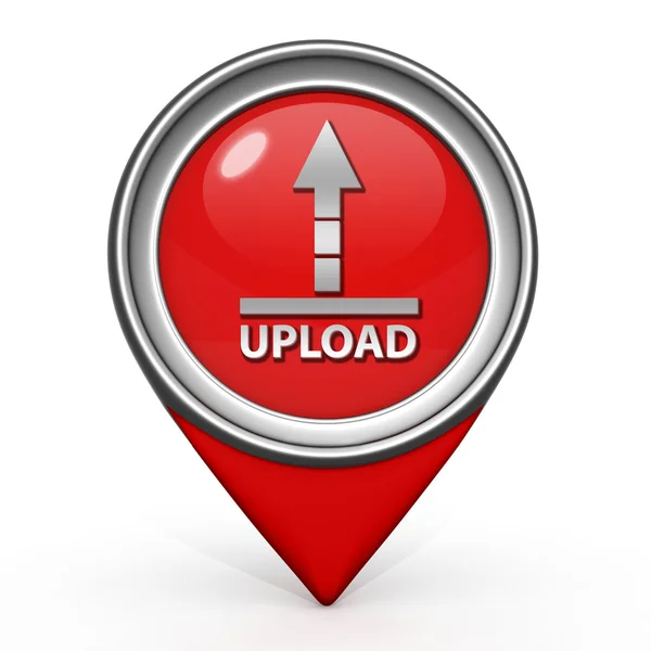 Upload pointer icon on white background — Stockfoto