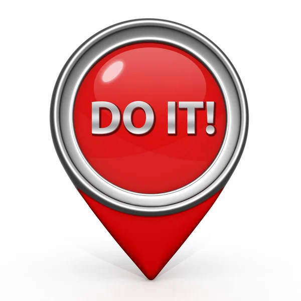 Do it pointer icon on white background — Stock Photo, Image