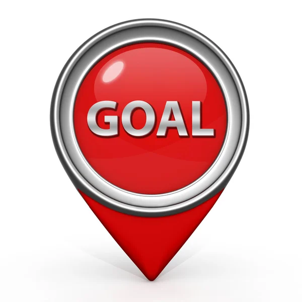 Goal pointer icon on white background — Stock Photo, Image