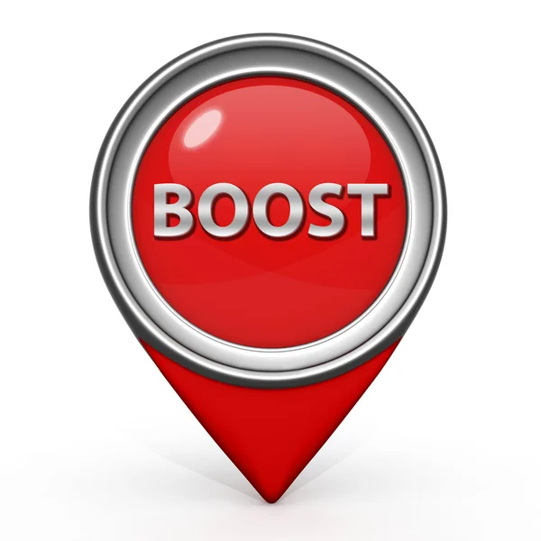 Boost pointer icon on white background — Stock Photo, Image