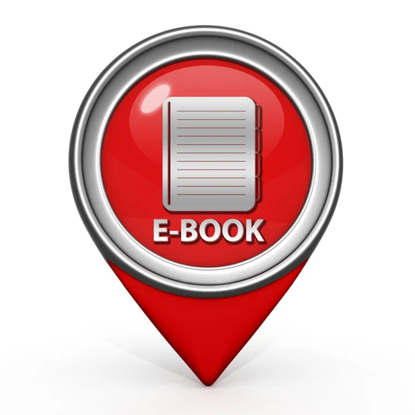 Ref-book pointer icon on white background — стоковое фото