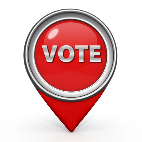 Vote pointer icon on white background — Stock Photo, Image