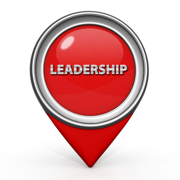 Leadership pointer icon on white background