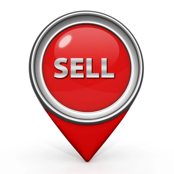 Sell pointer icon on white background — Stock Photo, Image