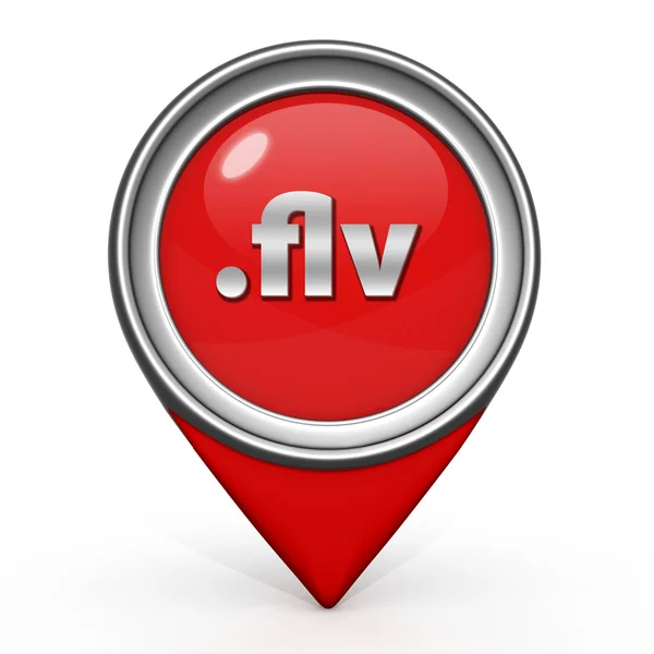 .ikon för FLV-pekare på vit bakgrund — Stockfoto
