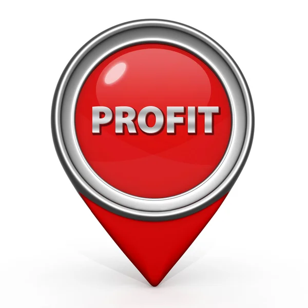 Profit pointer icon on white background — Stock Photo, Image