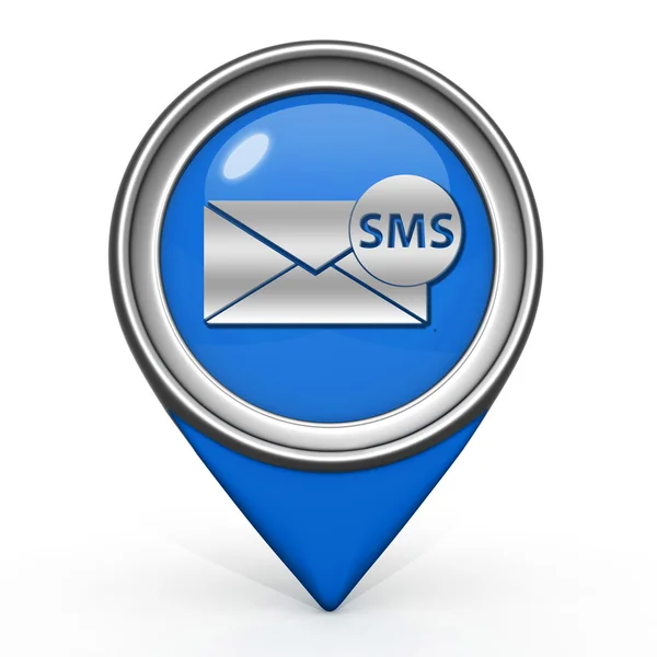 Sms pointer icon on white background — Stock Photo, Image