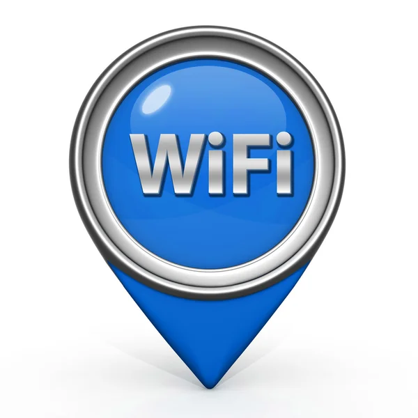 Ikona ukazatele WiFi na bílém pozadí — Stock fotografie