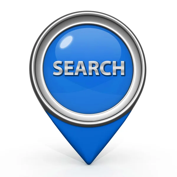 Search pointer icon on white background — Stock Photo, Image