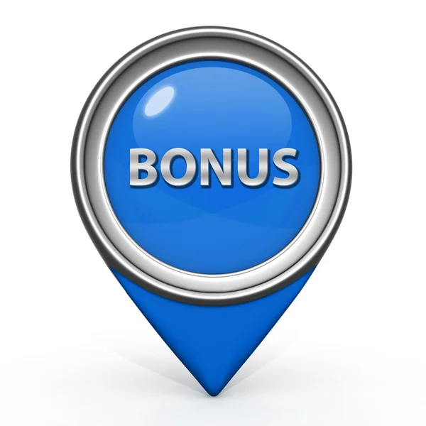Bonuszeiger-Symbol auf weißem Hintergrund — Stockfoto