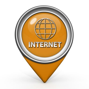 inernet işaretçi simgesi beyaz zemin üzerine
