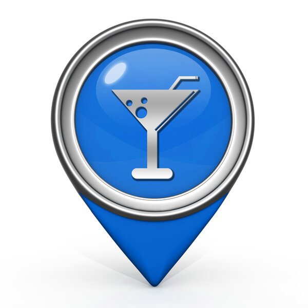 Значок указателя на белом фоне
