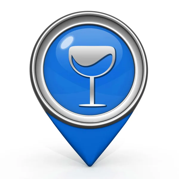 Wine pointer icon on white background — Stock Photo, Image