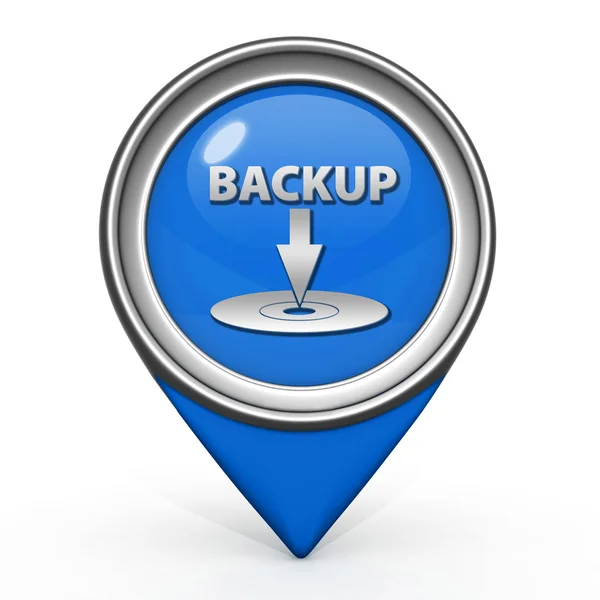 Backup-Zeiger-Symbol auf weißem Hintergrund — Stockfoto