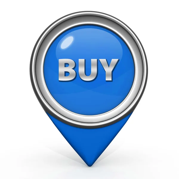 Kaufen Zeiger-Symbol auf weißem Hintergrund — Stockfoto