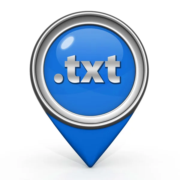 .ikona wskaźnika txt na białym tle — Zdjęcie stockowe