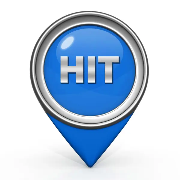 Hit pointer icon on white background — Stock Photo, Image