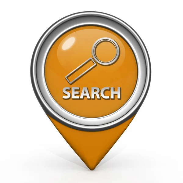 Search pointer icon on white background — Stock Photo, Image