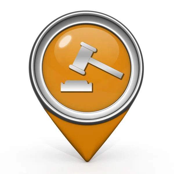 Auction pointer icon on white background — Stock Photo, Image