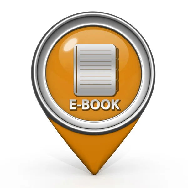 Ref-book pointer icon on white background — стоковое фото